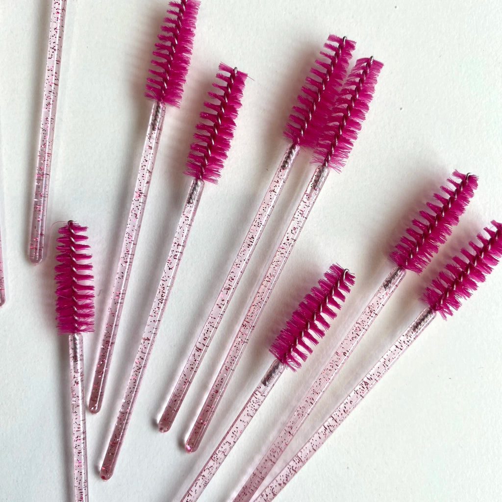 Brush Glitter rosa paquete C/12